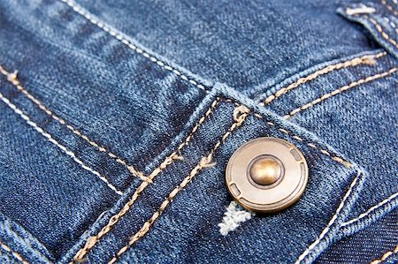 stitch (non medical thread) - Denim with the button Stock Photo - Budget Royalty-Free & Subscription, Code: 400-04759728