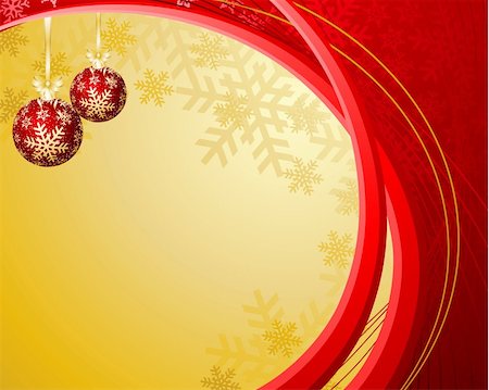 Vector Christmas & New-Year's greeting card Photographie de stock - Aubaine LD & Abonnement, Code: 400-04759749