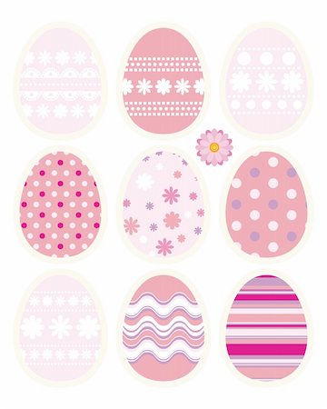 simsearch:400-04747052,k - Set of Easter eggs - an illustration for your design project. Stock Photo - Budget Royalty-Free & Subscription, Code: 400-04759972