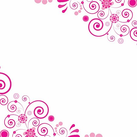 Vector. Pink flower. Floral background. To see similar, please visit MY PORTFOLIO. Illustration for your design. Foto de stock - Super Valor sin royalties y Suscripción, Código: 400-04759989