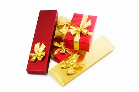 simsearch:400-06080917,k - Gift boxes isolated on the white background Stock Photo - Budget Royalty-Free & Subscription, Code: 400-04750244