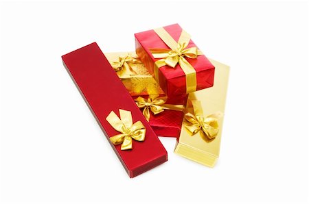 simsearch:400-06080917,k - Gift boxes isolated on the white background Stock Photo - Budget Royalty-Free & Subscription, Code: 400-04750243