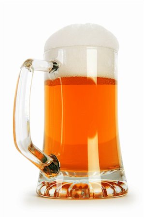 simsearch:600-07110641,k - Beer glass isolated on the white background Photographie de stock - Aubaine LD & Abonnement, Code: 400-04750339