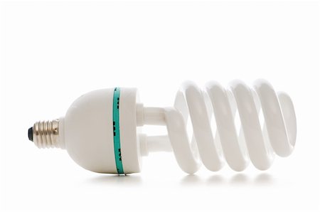 simsearch:400-04263435,k - Energy saving lamp isolated on the white background Photographie de stock - Aubaine LD & Abonnement, Code: 400-04750347