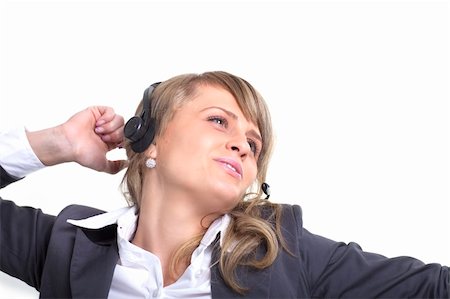 simsearch:400-04001946,k - Business Woman with Headset working as Call Center Agent Foto de stock - Super Valor sin royalties y Suscripción, Código: 400-04750514