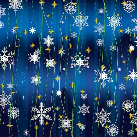 simsearch:400-06059861,k - Christmas background with white snowflakes. Vector illustration Photographie de stock - Aubaine LD & Abonnement, Code: 400-04750572