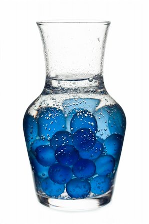 laboratory glass full of blue marbles and water Stock Photo - Budget Royalty-Free & Subscription, Code: 400-04750589