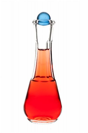 laboratory glassware filled with a red liquid Foto de stock - Super Valor sin royalties y Suscripción, Código: 400-04750591