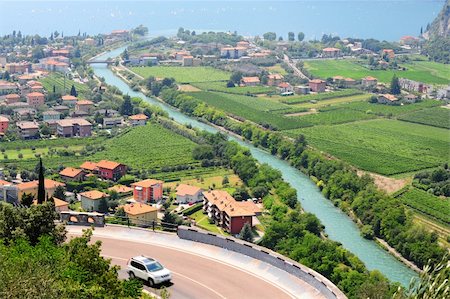 Landscape With The Lake Lago Di Garda, Italy Stock Photo - Budget Royalty-Free & Subscription, Code: 400-04750826