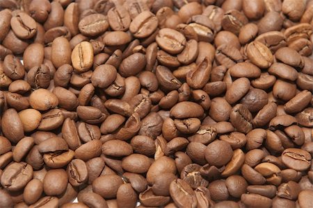group of roasted coffee beans Stock Photo - Budget Royalty-Free & Subscription, Code: 400-04750829