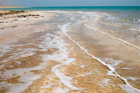 simsearch:400-04422689,k - Coastline of dead Sea with salt on banks Stock Photo - Budget Royalty-Free & Subscription, Code: 400-04750821