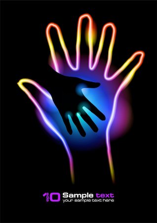 simsearch:400-04361437,k - Helping hands. Abstract illustration for design. Photographie de stock - Aubaine LD & Abonnement, Code: 400-04751499