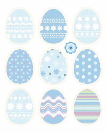 simsearch:400-04747052,k - Set of Easter eggs - an illustration for your design project. Stock Photo - Budget Royalty-Free & Subscription, Code: 400-04751584