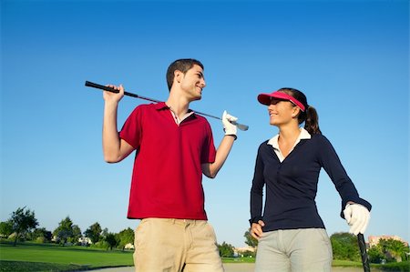 simsearch:400-04319321,k - young couple on golf course Photographie de stock - Aubaine LD & Abonnement, Code: 400-04751706