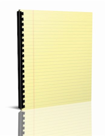 simsearch:400-04783872,k - 3d Illustration of a notebook with yellow leaves Photographie de stock - Aubaine LD & Abonnement, Code: 400-04751794