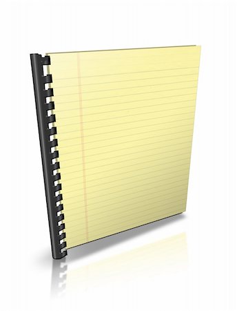 simsearch:400-04663106,k - 3d Illustration of a notebook with yellow leaves Stock Photo - Budget Royalty-Free & Subscription, Code: 400-04751795