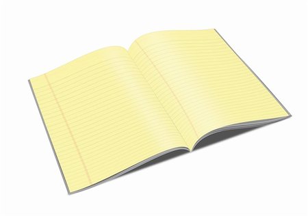 simsearch:400-04218910,k - 3d Illustration of a notebook with yellow leaves Foto de stock - Super Valor sin royalties y Suscripción, Código: 400-04751796