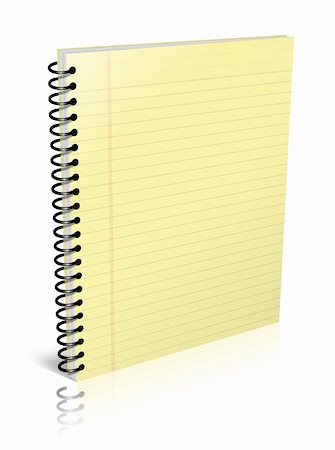 simsearch:400-04783872,k - 3d Illustration of a notebook with yellow leaves Photographie de stock - Aubaine LD & Abonnement, Code: 400-04751808