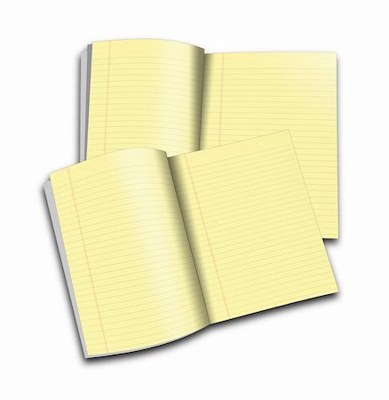 simsearch:400-04783872,k - 3d Illustration of a notebook with yellow leaves Photographie de stock - Aubaine LD & Abonnement, Code: 400-04751803