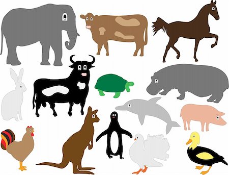 simsearch:400-06102921,k - cartoon animals - vector Stock Photo - Budget Royalty-Free & Subscription, Code: 400-04752058