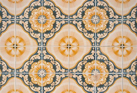 simsearch:400-08962382,k - Detail of Portuguese glazed tiles. Stock Photo - Budget Royalty-Free & Subscription, Code: 400-04752086