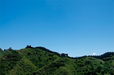 simatai - The Great Wall of China on a beautiful day Foto de stock - Super Valor sin royalties y Suscripción, Código: 400-04752254