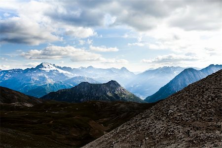 simsearch:400-04365372,k - Mountain top under the blue sky with clouds. Stock Photo - Budget Royalty-Free & Subscription, Code: 400-04752376