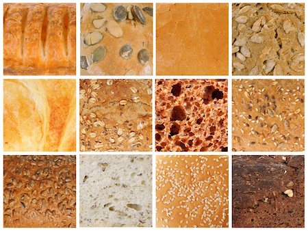 simsearch:400-08504275,k - Delicious bread textures in close-up Foto de stock - Super Valor sin royalties y Suscripción, Código: 400-04752466