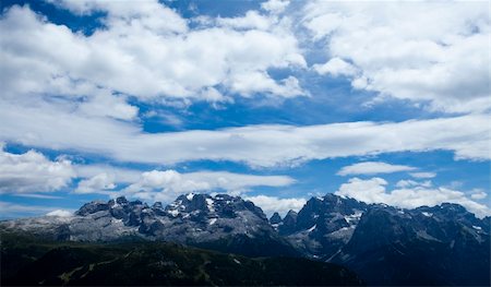 simsearch:400-04365372,k - Mountain top under the blue sky with clouds. Stock Photo - Budget Royalty-Free & Subscription, Code: 400-04752820