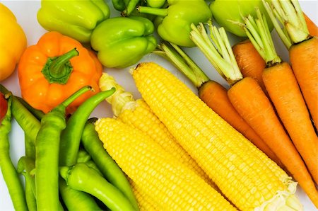 simsearch:400-04243170,k - Various colourful vegetables arranges at the market Stock Photo - Budget Royalty-Free & Subscription, Code: 400-04752886