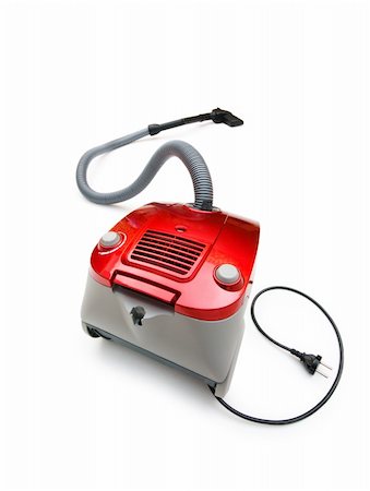 sucio - Vacuum cleaner isolated on the white background Stock Photo - Budget Royalty-Free & Subscription, Code: 400-04752915