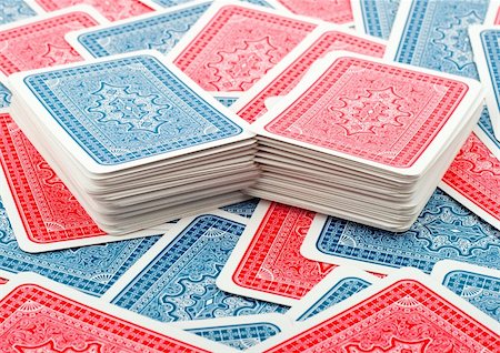 draw close up face - deck poker cards on background cards close-up Stock Photo - Budget Royalty-Free & Subscription, Code: 400-04753343