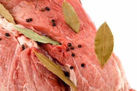 danilin (artist) - meat steak spices, close-up isolated on white background Fotografie stock - Microstock e Abbonamento, Codice: 400-04753388