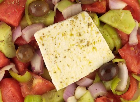 simsearch:400-07260354,k - Close up of Greek salad Stockbilder - Microstock & Abonnement, Bildnummer: 400-04753723