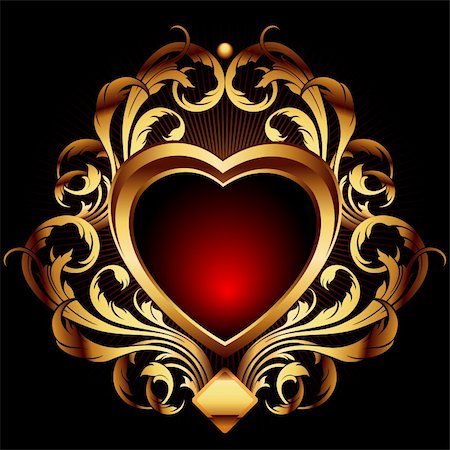 heart frame, this illustration may be useful as designer work Stock Photo - Budget Royalty-Free & Subscription, Code: 400-04753845