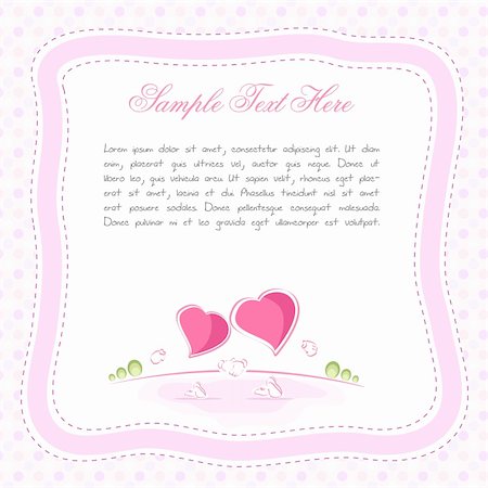 simsearch:400-03986920,k - illustration of valentine card with hearts Stock Photo - Budget Royalty-Free & Subscription, Code: 400-04764003