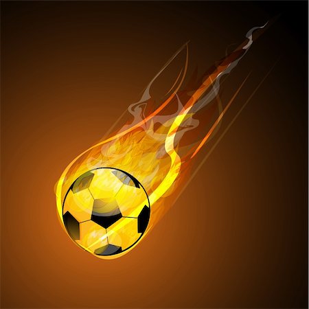 simsearch:400-04032500,k - illustration of burning soccer with fire Foto de stock - Royalty-Free Super Valor e Assinatura, Número: 400-04764086