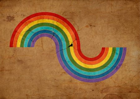 paper texture channel - Grunge background with a colored raibow illustration Foto de stock - Super Valor sin royalties y Suscripción, Código: 400-04764096