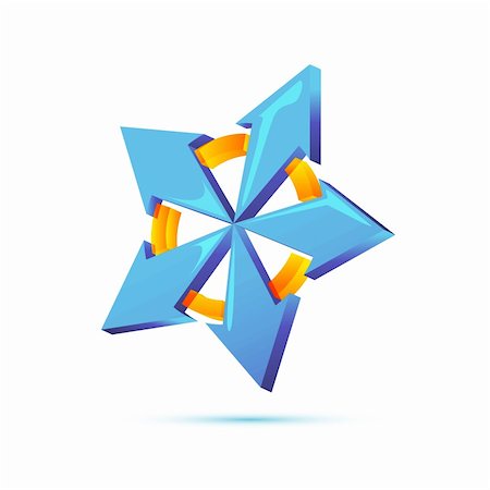 simsearch:400-05287557,k - illustration of vector star on white background Stock Photo - Budget Royalty-Free & Subscription, Code: 400-04764181