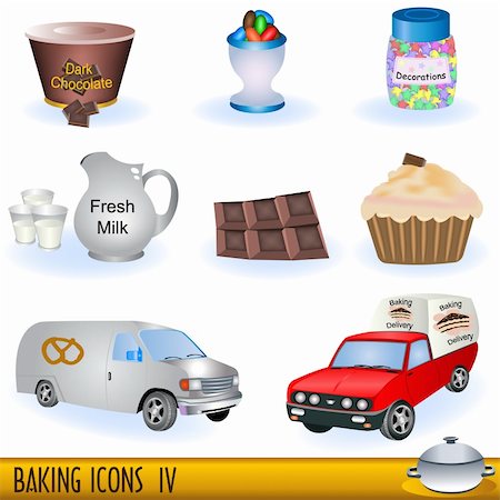 A collection of baking icons, part 4 Stock Photo - Budget Royalty-Free & Subscription, Code: 400-04764195