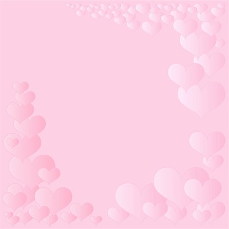 simsearch:400-08410647,k - pink hearts frame for wedding and valentine Stockbilder - Microstock & Abonnement, Bildnummer: 400-04764272