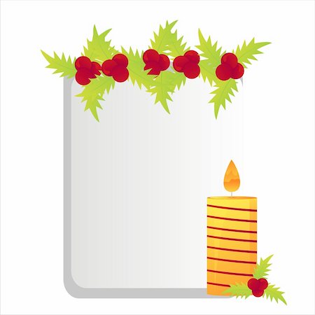 simsearch:400-05725983,k - christmas  candle frame Foto de stock - Royalty-Free Super Valor e Assinatura, Número: 400-04765015