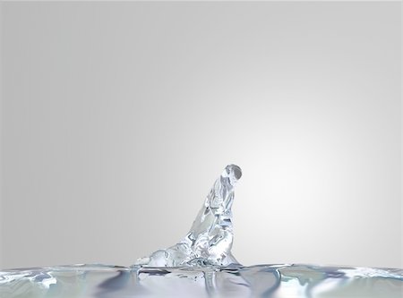 simsearch:614-05955730,k - 3d image of splashing water Stock Photo - Budget Royalty-Free & Subscription, Code: 400-04765011