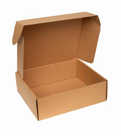 simsearch:400-04872165,k - close up of carton  box  on white background with clipping path Photographie de stock - Aubaine LD & Abonnement, Code: 400-04765483
