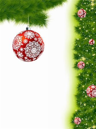 Thank You Card With A Christmas Balls . EPS 8 vector file included Stock Photo - Budget Royalty-Free & Subscription, Code: 400-04765787