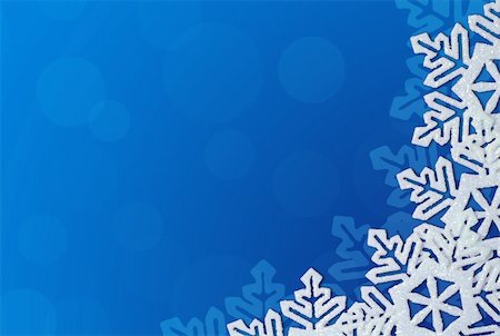 simsearch:400-08262734,k - Blue Background with Snowflakes in Border. Space for Text Stockbilder - Microstock & Abonnement, Bildnummer: 400-04765997