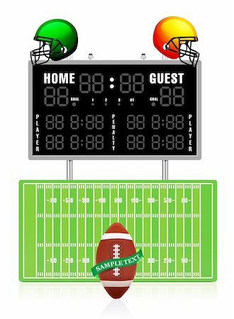point arena - Home and Guest Scoreboard for American football Stock Photo - Budget Royalty-Free & Subscription, Code: 400-04766413