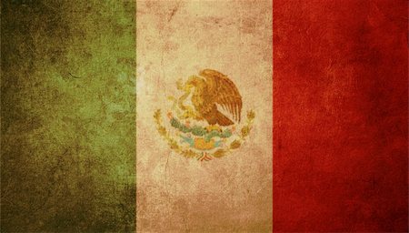 raphtong (artist) - mexico flag with old texture grunge and vintage Fotografie stock - Microstock e Abbonamento, Codice: 400-04766496