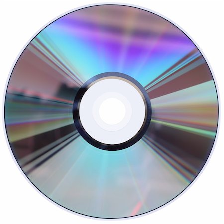 A CD / DVD disk isolated on white with four clipping paths. No scratches or dust. Photographie de stock - Aubaine LD & Abonnement, Code: 400-04766652