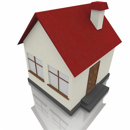 simsearch:400-04773052,k - model of a house. 3d computer modeling Foto de stock - Super Valor sin royalties y Suscripción, Código: 400-04766768